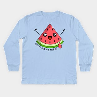 You’re one in a melon! Kids Long Sleeve T-Shirt